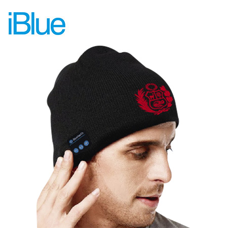 GORRO BLUETOOTH IBLUE URBAN FM LANA ESCUDO BLACK (PN UHB01-ESC)